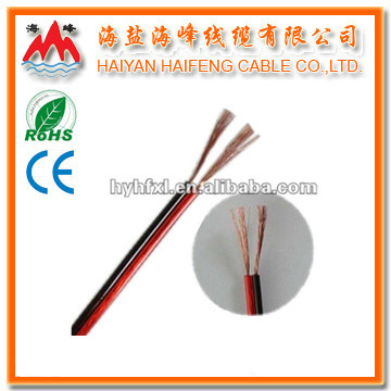 20AWG Flat Transparent Red and Black Speaker Cable