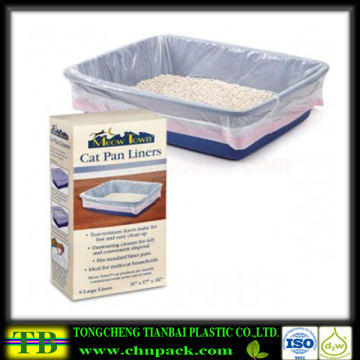 2016 China Supplier Cat Litter Liners with Drawstring Open