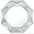 Miroir d'argent hexagonal pour l'entrée