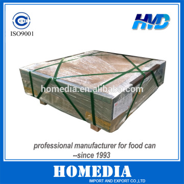 Electrolytic tin plate for food packing tinplate SPTE ETP