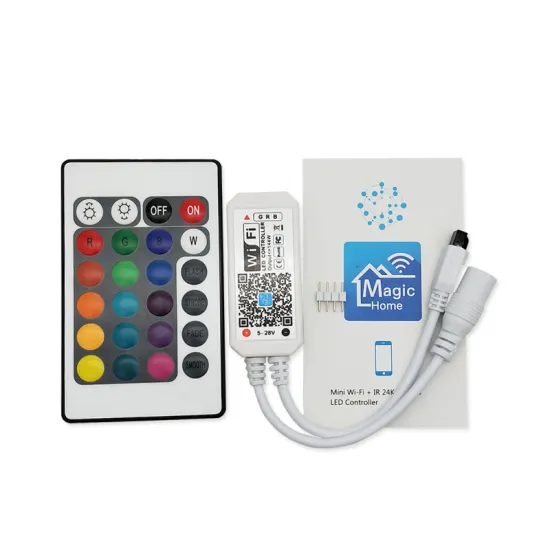 DC12-24V RGBW LED Strip Controller with Voice Control and WiFi for Phone and Remote