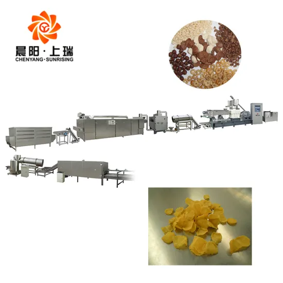Corn Flakes Chips Breakfast Cereals Processing Line