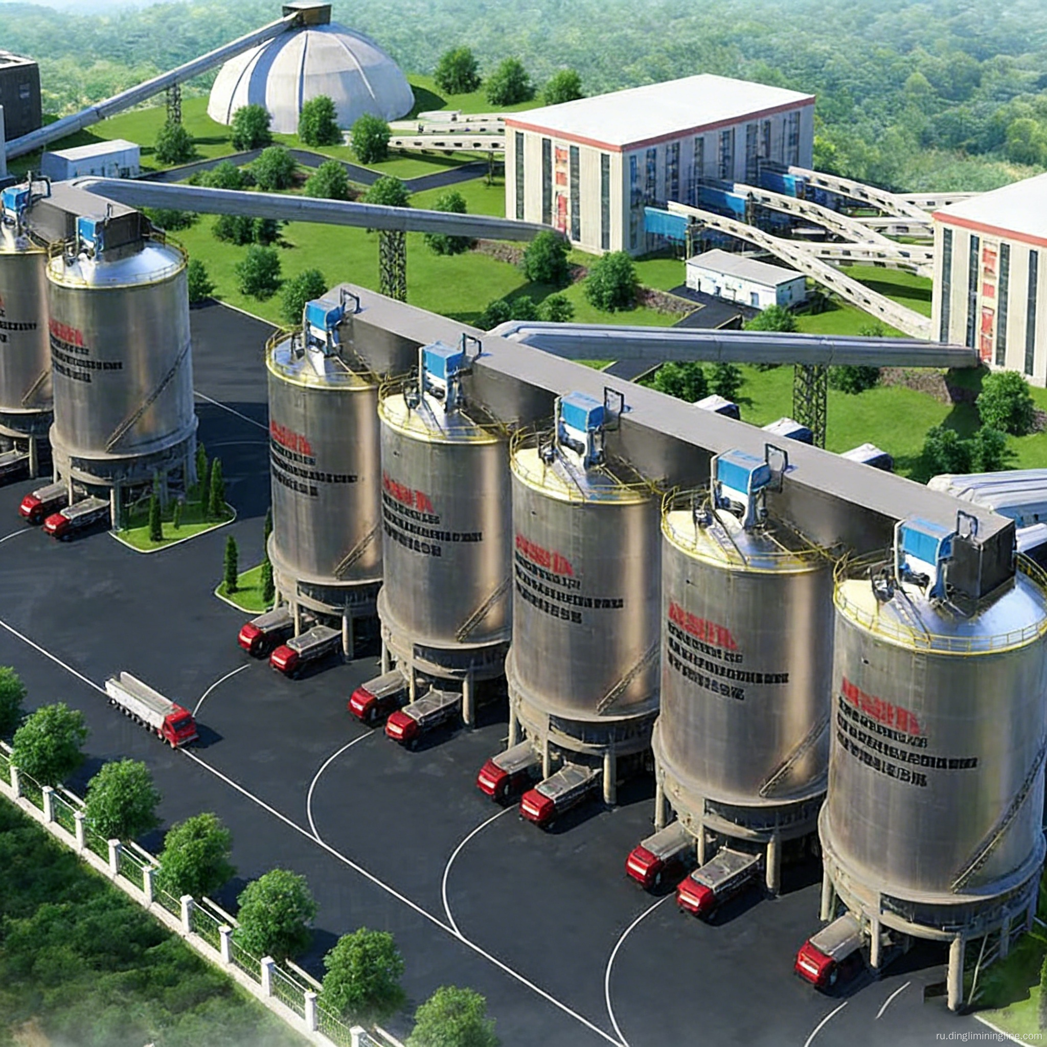 Линия по производству экологически чистого каменного заполнителя производительностью 3000 тонн в час