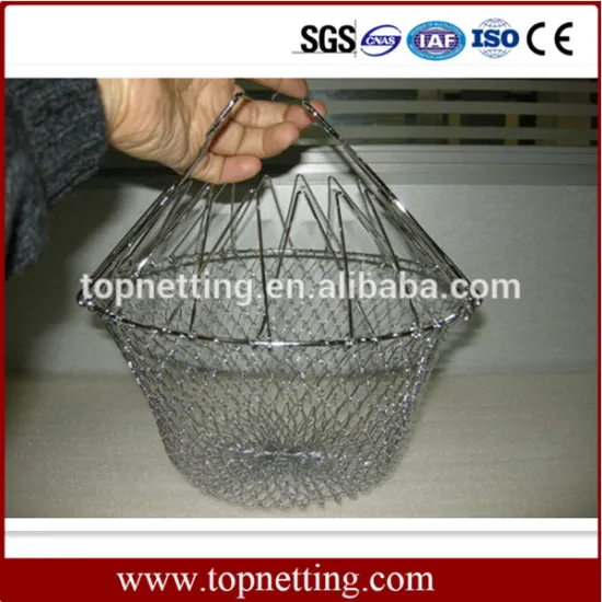 Foldable Stainless Steel Frying Basket