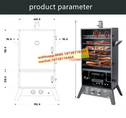 Hot Selling Gas Type Chicken Smoke Oven for Smoked Meat and Dried Foods