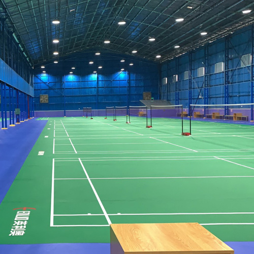 Badminton spotrs flooring with BWF certificate