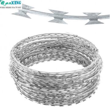 Pagar koil kawat kawat pisau cukur stainless steel pagar