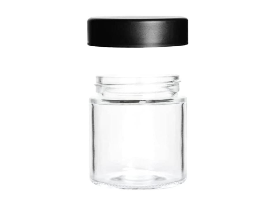 Straight Sided Clear Glass Jars Cosmetic Cream Jars