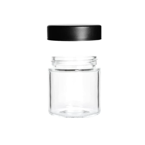 Straight Sided Clear Glass Jars Cosmetic Cream Jars