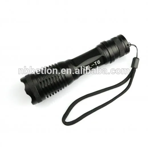 XML-T6 rechargeable zoom flashlight LED torch flashlight tactical flashlight