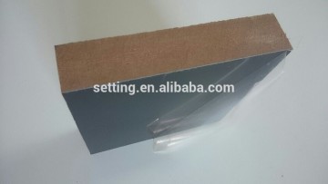 uv lacquer coated mdf panel in pure black color for kitchen cabinet