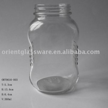 360ml glass honey jar