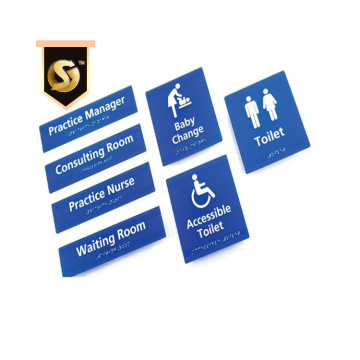 Sinalização de wayfinding sistema interno e externo