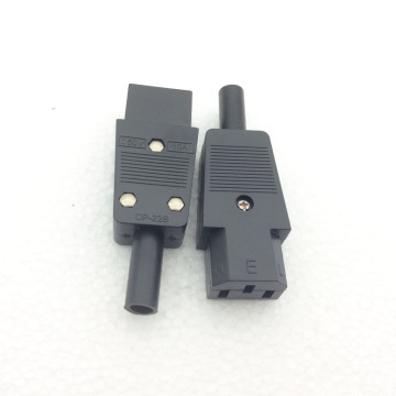 AC Power Socket Female Plug for Electric Bicycle and Computer Charging