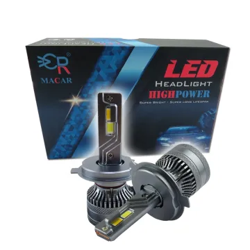 MACAR 12V/24V Car LED Bulb H3 H1 H4 Headlight Kit for Trucks and Cars