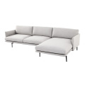 Bản sao sofa mặt bằng vải phác thảo hiện đại