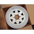 Vente d'usine 5x114.3 Blanc Silver Steel Rims 15x7 5 Trou