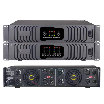 XTUGA AX Series Class D 2U 1000W 2/4 Channel Power Amplifier for KTV, Commercial, and Concert Applications