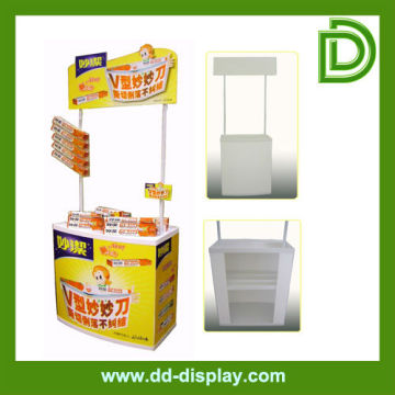knock-down popular folded promotion display table