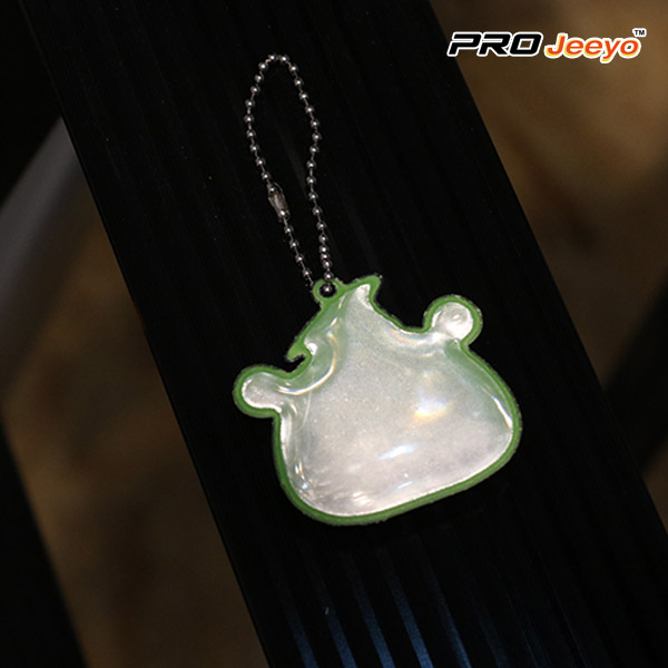 high visibility safety frog shape love PVC pendant