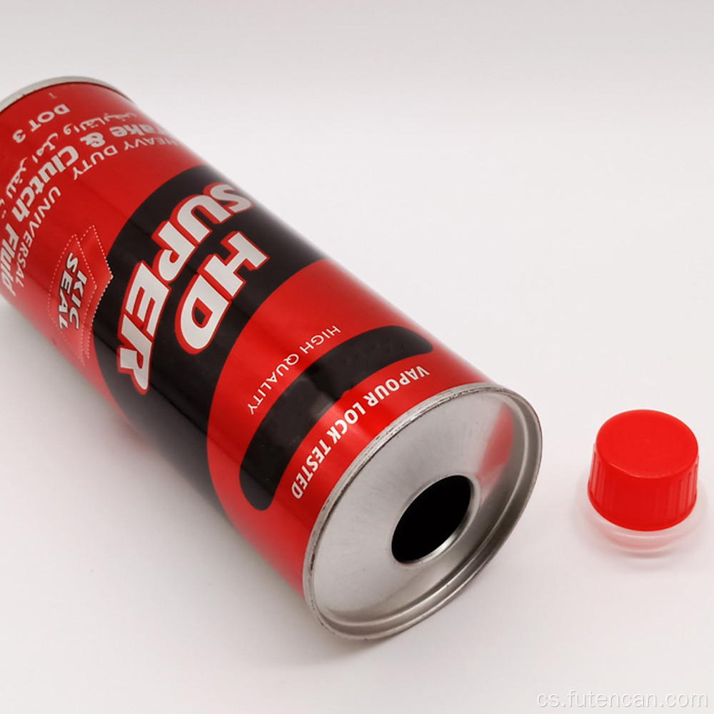 1l kulatá plechovka na kapalinu s kónickou horní částí