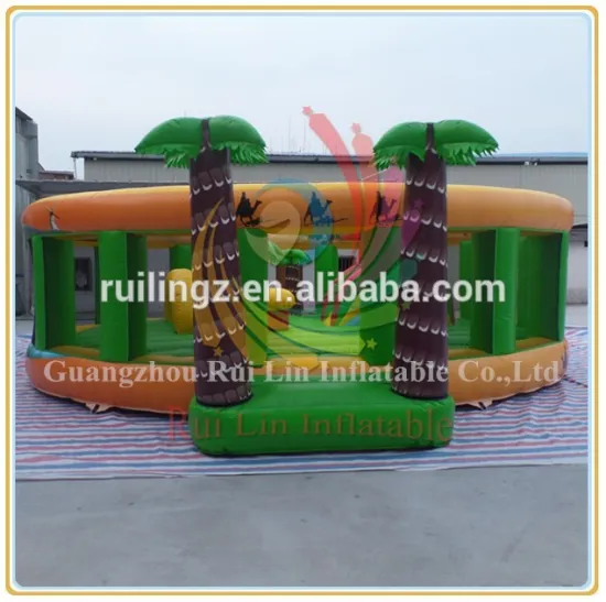 Rui Lin newest inflatable oval playhouse,desert theme jumping bouncer on sale
