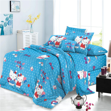 Textiles Polyester Printed Children Hello Kitty Bed Sheets