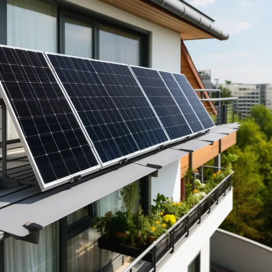 Hot Selling Grid-Connected 600W Glass Solar Panel Balcony Solar System