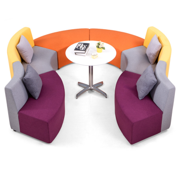 Modern Greenfield Hotel Modular U Shape Upholstered Lounge Seats