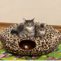 Cat Dog Tunnel Bed toy with Cushion