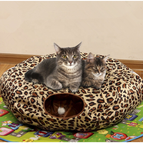 Cat Dog Tunnel Bed toy with Cushion