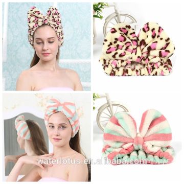 promotional flannel head band leopard print hairband for makeup