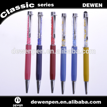luxury crystal stylus metal ballpoint pen