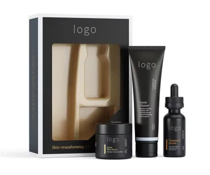Best Selling Organic Acne Treatment and Skin Care Set for Men: Oil Control, Pore Shrinking, Whitening & Moisturizing