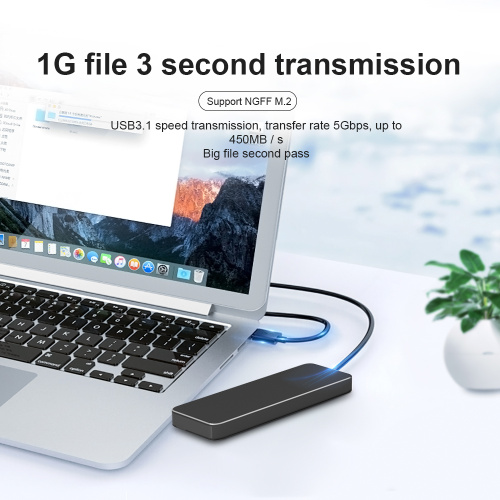 M.2 NGFF SSD Case USB 3.1 Transferência de dados