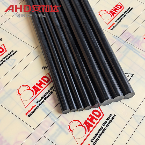 Pure Black PA66 Rod Sample