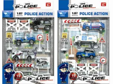 DIE CAST POLICE SET