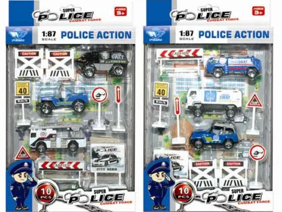 DIE CAST POLICE SET