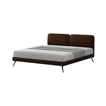 Fabric chocolate sofa bed