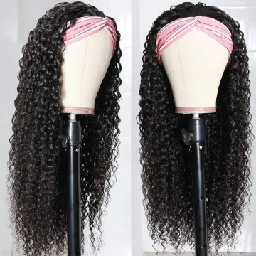 Wholesale Remy Human Hair Headband Wig,Headband Wig Human Hair For Black Women,150% 180%Density Curly Headband Human Hair Wig