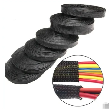 China Wire Harness Braided Sleeving Automatic Weave Mesh Threading