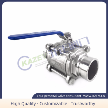 Three-piece Corbelin quick-install ball valve