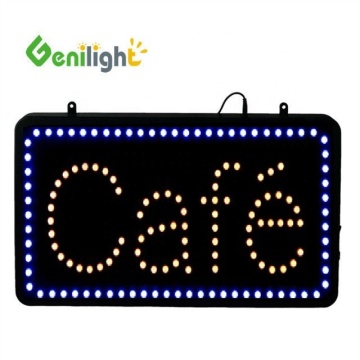 Genilight Indoor 22x13 inch Power Saving LED Cafe Open Sign
