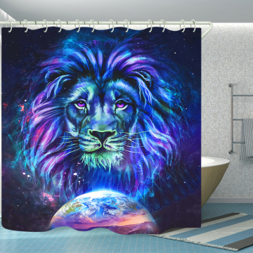 Water barrier long shower curtain