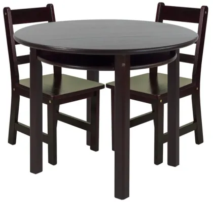 Wooden table combination of chair of mensal chair a table for four