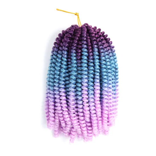 Hot sell 8'  spring twist  wholesale Synthetic spring twist pink spring twist hair