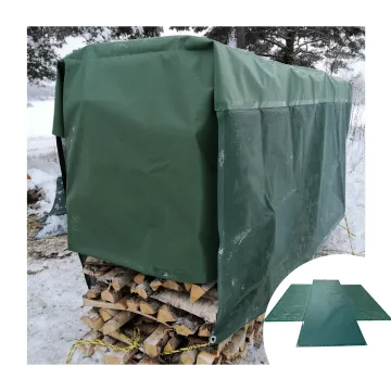 Protective Wood Tarpaulin: Waterproof, UV Treated PVC Fabric for Firewood Cover