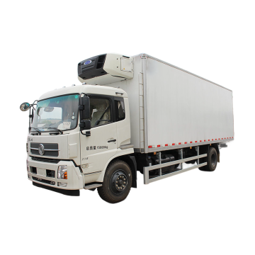 Trak peti sejuk China Dongfeng untuk dijual: kenderaan kargo van ringan dengan penyejukan beku untuk pengangkutan makanan