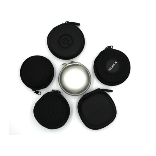 Customized fashion portable eva small nylon earphone case