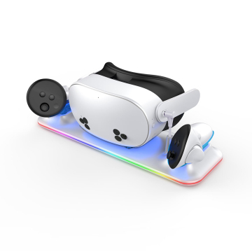 VR Charging Base with RGB Light for Meta Quest 3S